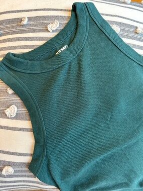 Old Navy Dark Teal Ribbed Tank Top
